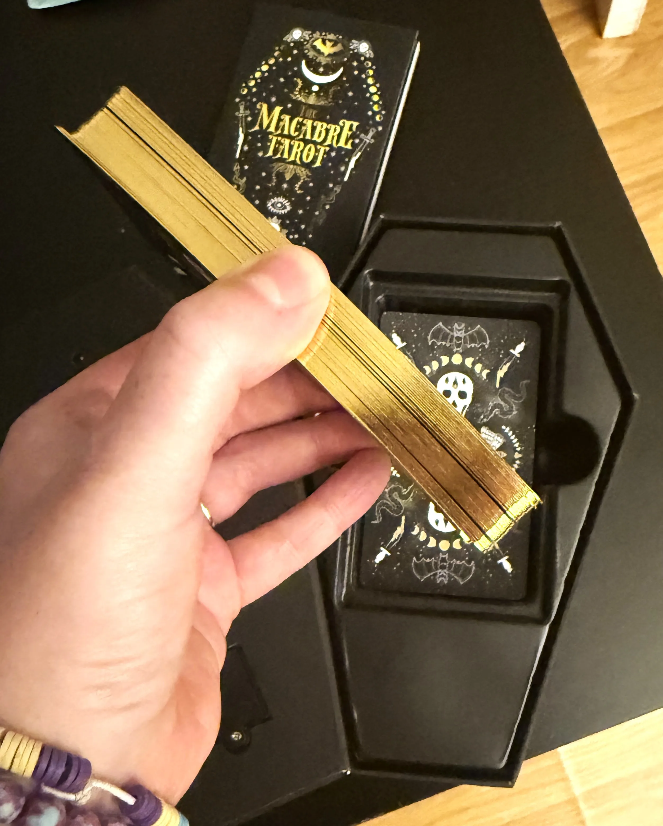 Macabre Tarot Deck by Sam Roth in Audio Coffin Box - Like New image indicator(2)