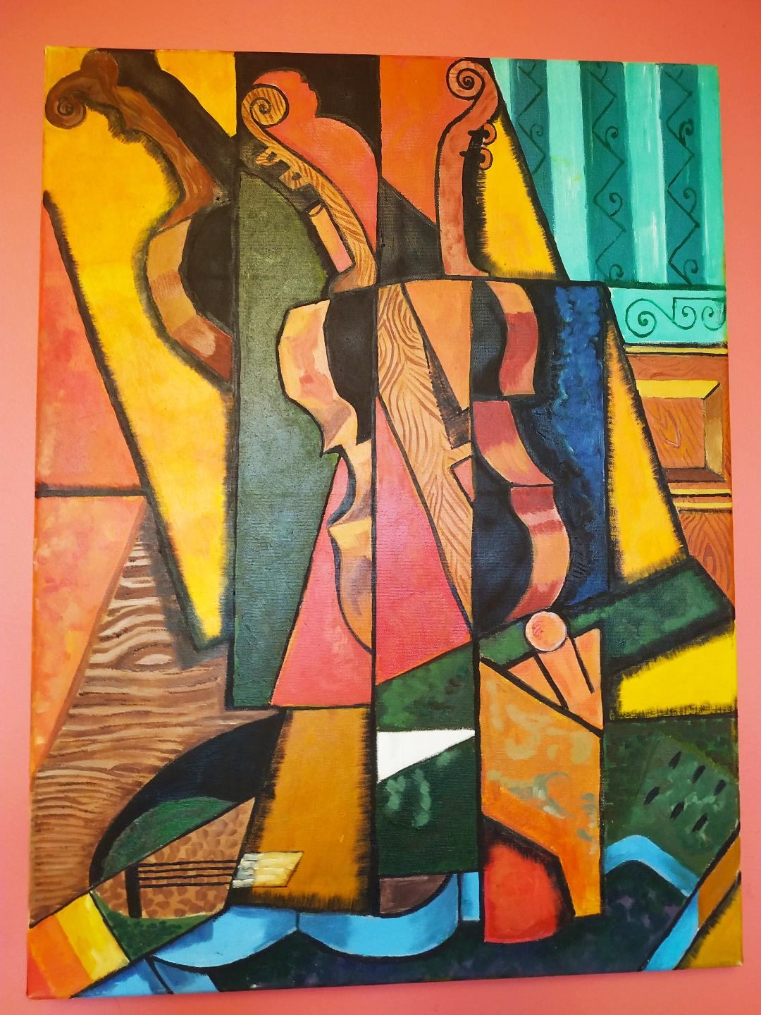 Sale on Violin 1 Original Painting/Art (24x18inches)