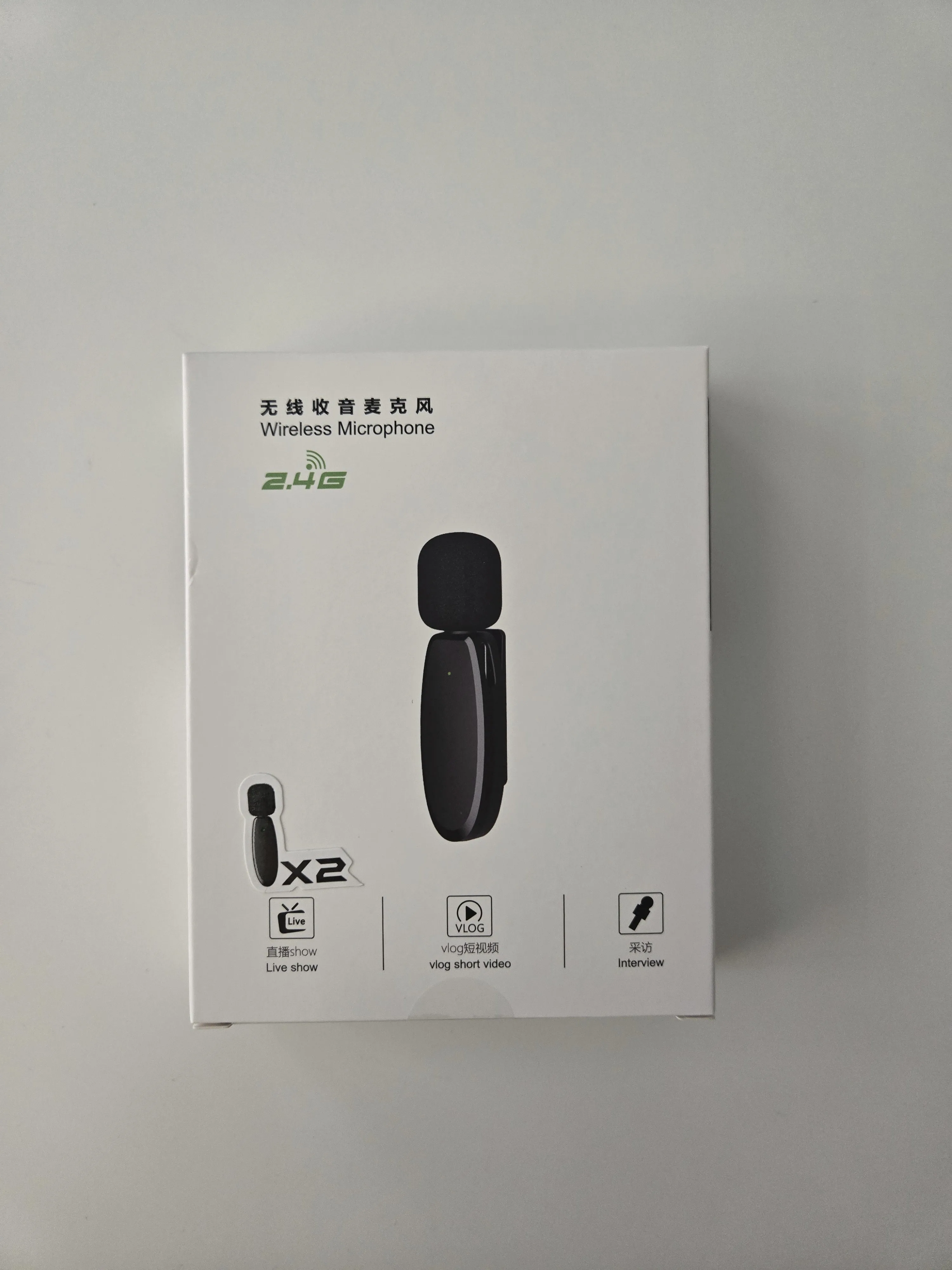 Wireless microphone with windscreen(USB C). image indicator(6)