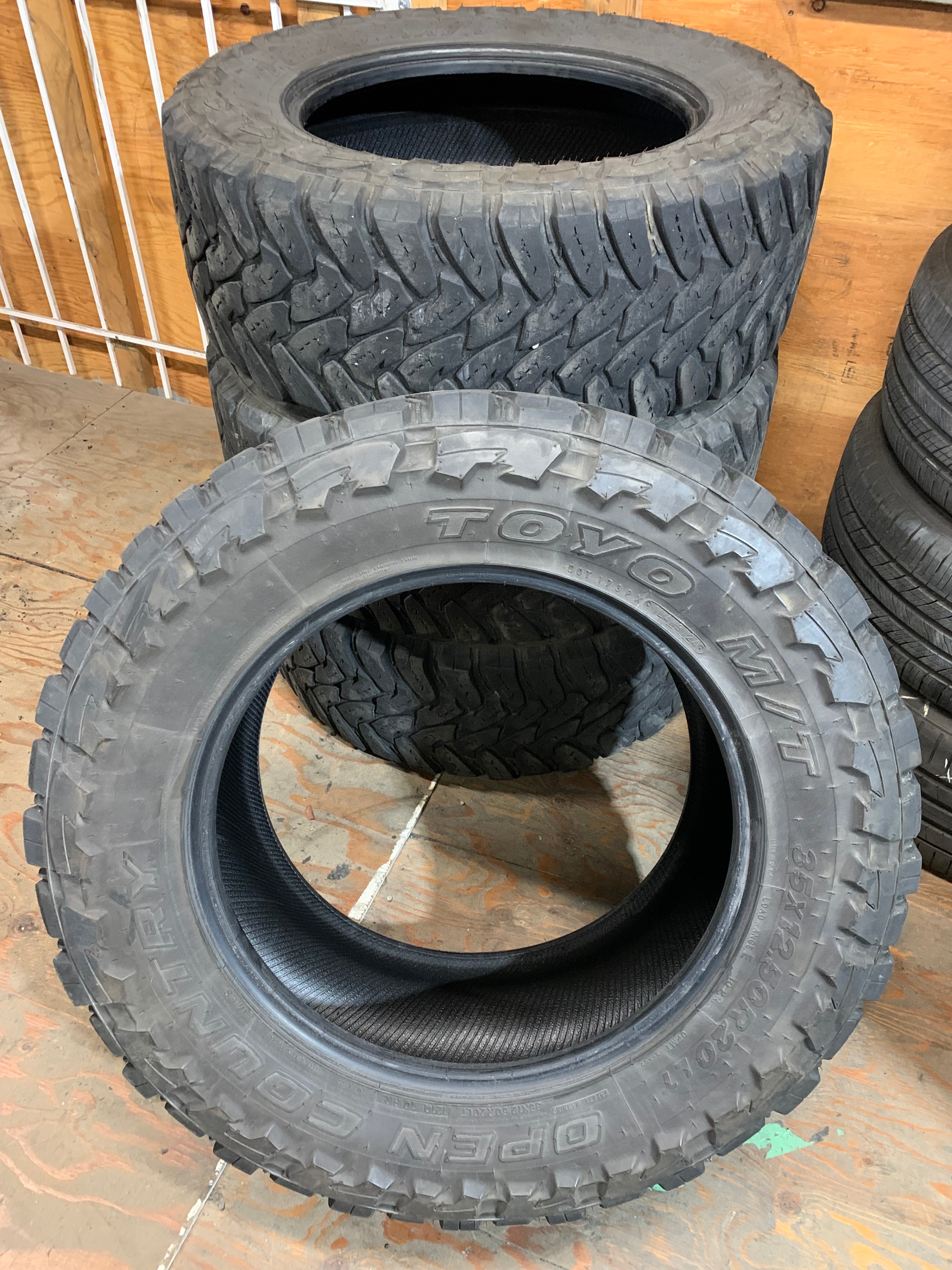 SET of 35X12.50R20 LT 121Q Toyo Open Country M/T w 30% tread