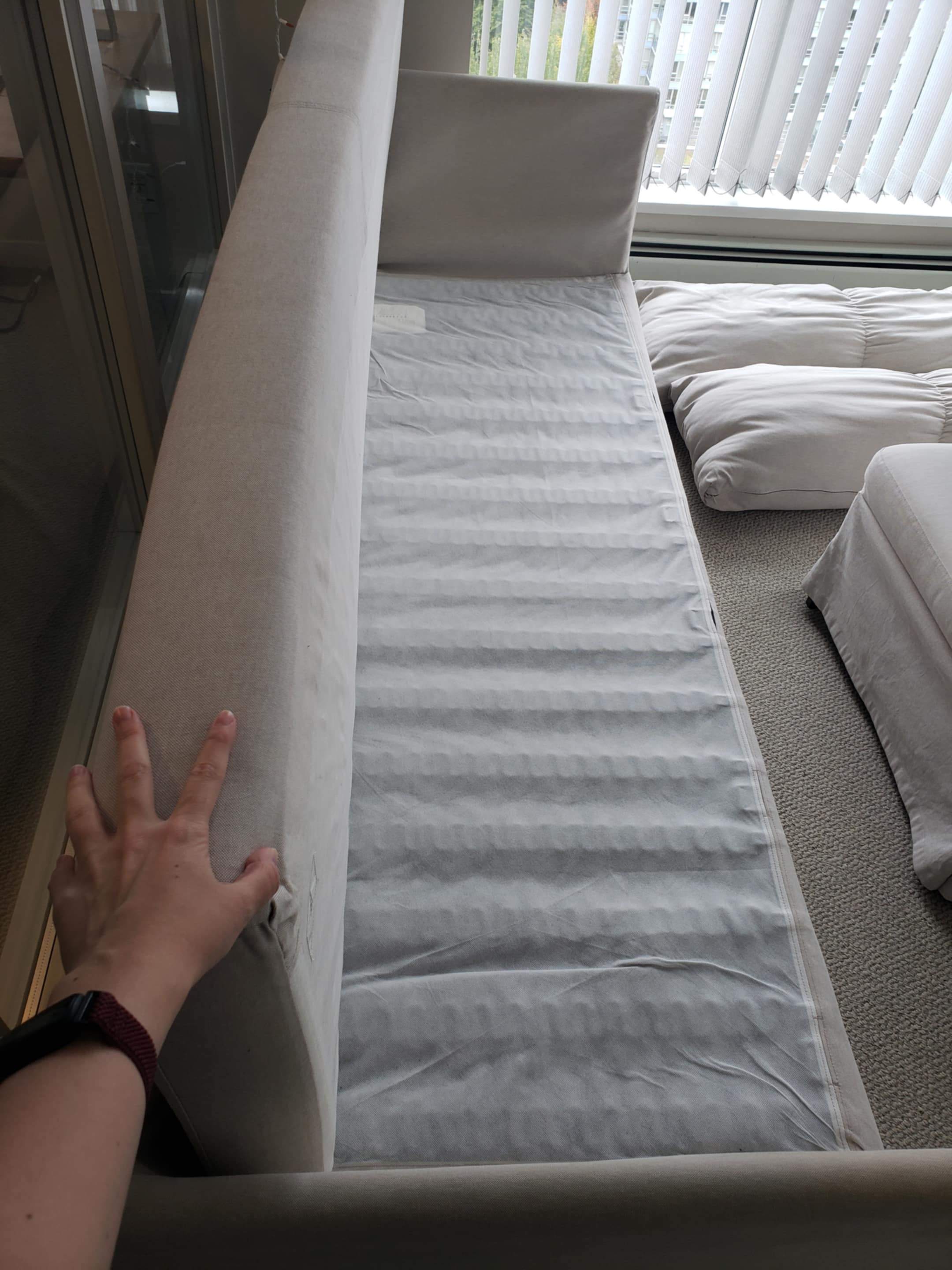 IKEA Sandbacken sofa with ottoman - photo 3