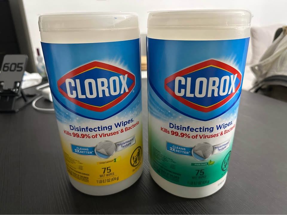 NEW Clorox Disinfecting Wipes Set of 2, 150ct