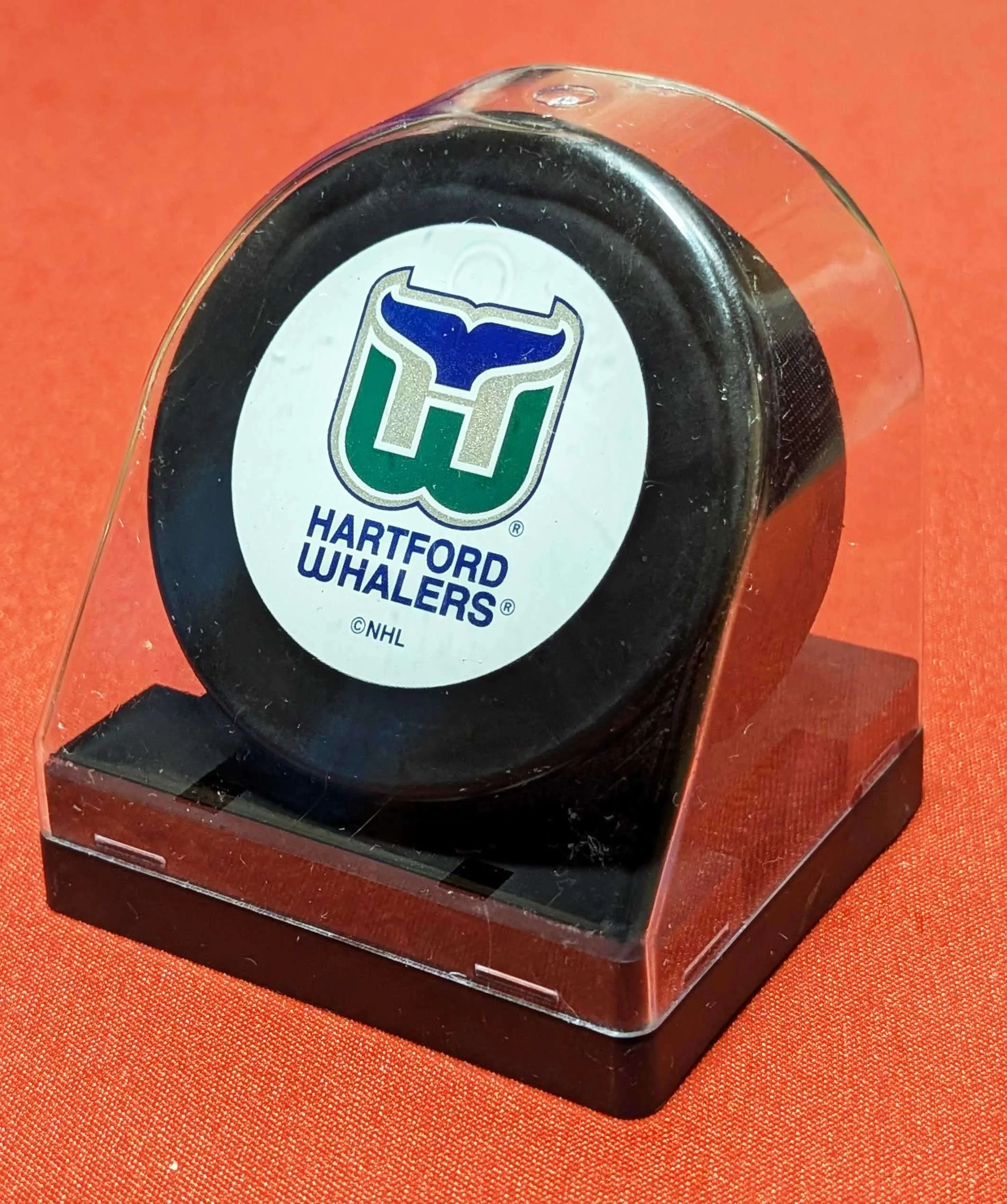 Vintage NHL Inglasco Puck with Display Stand - Made in Slovakia image indicator(7)