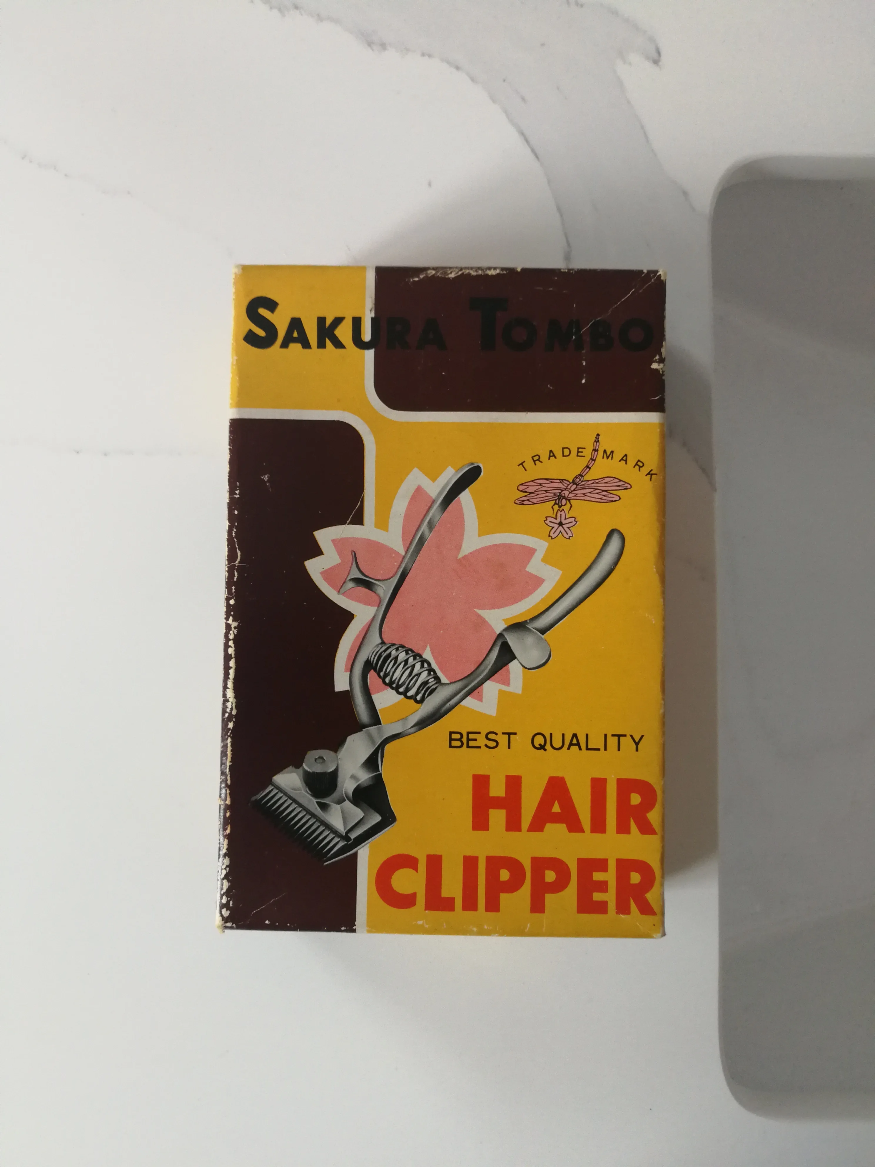 MINT VINTAGE 1940s SAKURA TOMBO Hair Clippers Original Box JAPAN thumbnail