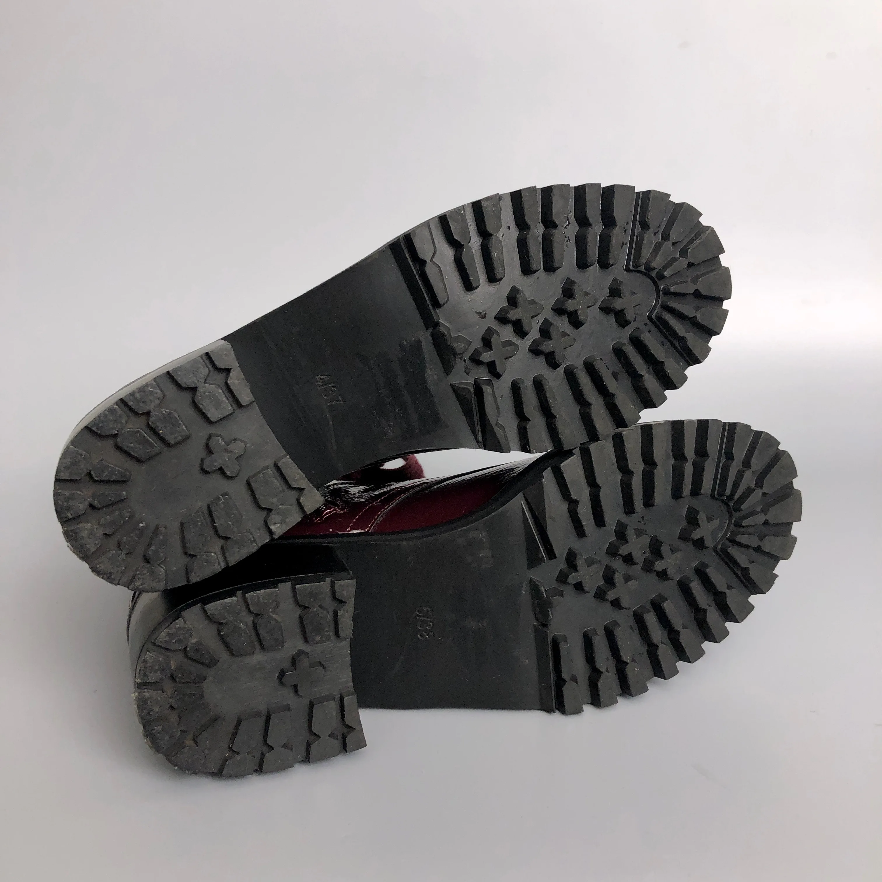 Women's Topshop Burgundy Boots (mismatched size!) image indicator(4)