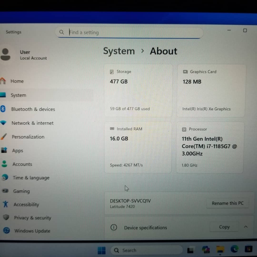 Dell Latitude 7420 Lapetop – i7 / 16GB RAM / 512GB SSD - photo 3