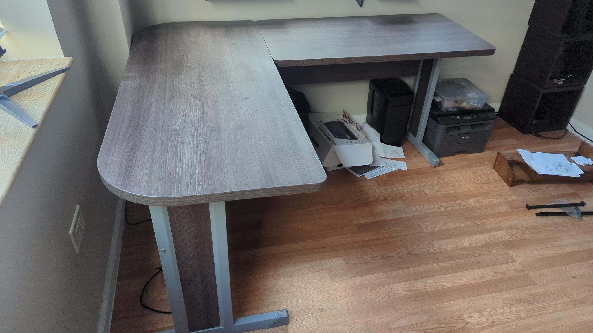 L-shaped desk
