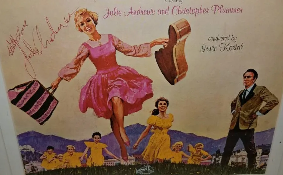 RARE Julie Andrews Signed Sound of Music Album Cover w/ COA image indicator(8)
