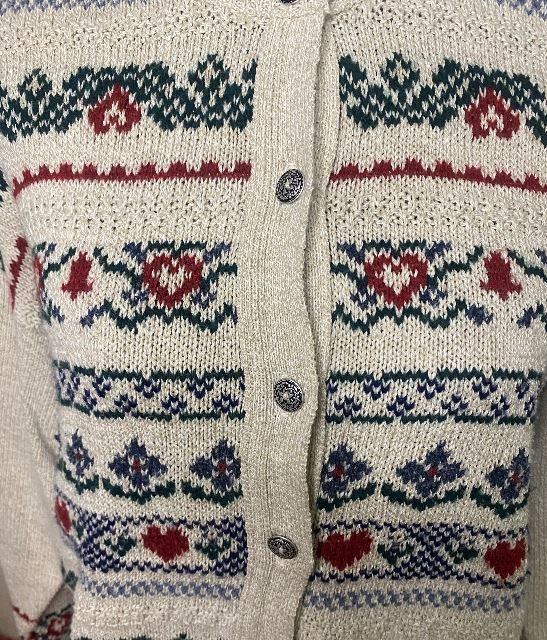 Cottage Cove Christmas Theme Full Button Women’s Cardigan Medium - photo 2