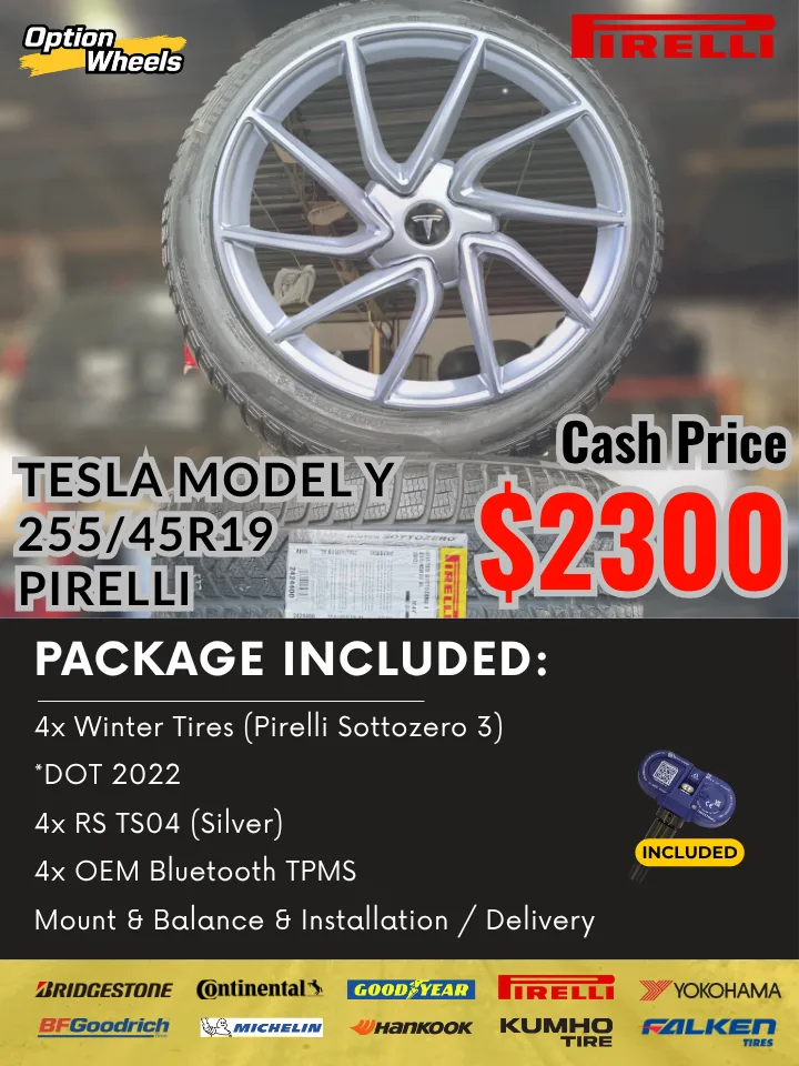 255/45R19 Tesla Model Y Pirelli Winter Package image indicator(2)