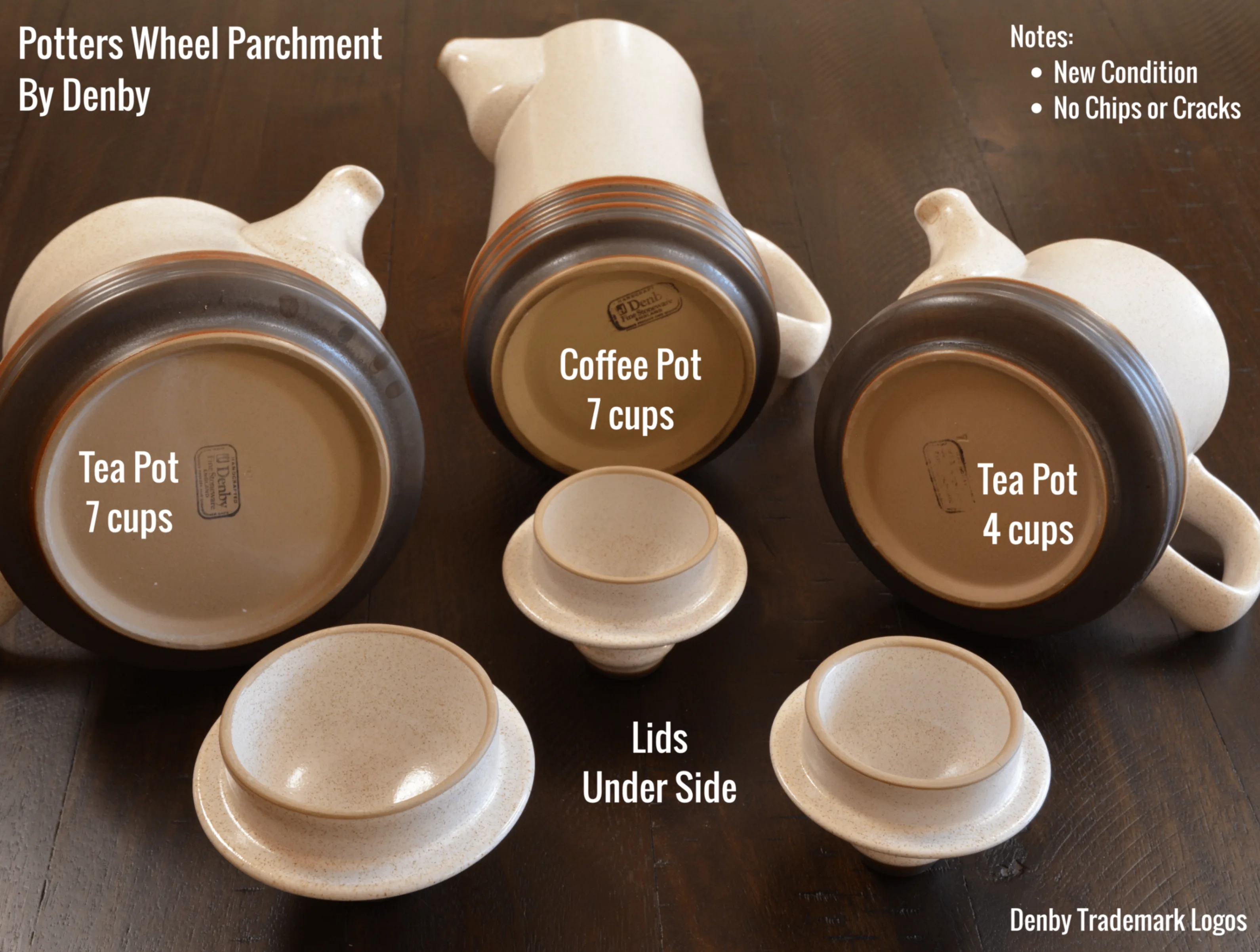 Denby - Potters Wheel Parchment - Coffee Pot | Tea Pots image indicator(3)