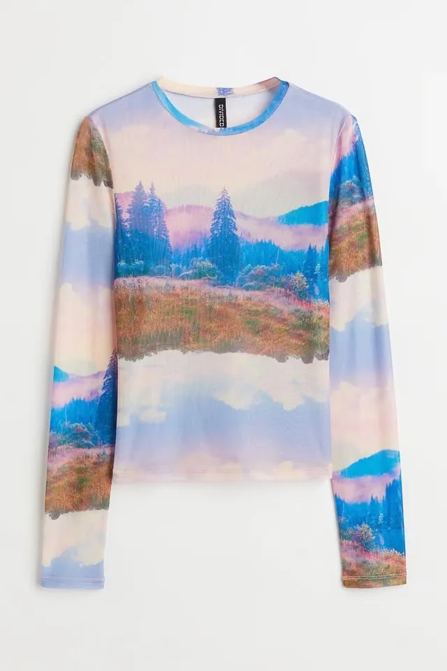 Sheer Long Sleeve T-shirt thumbnail