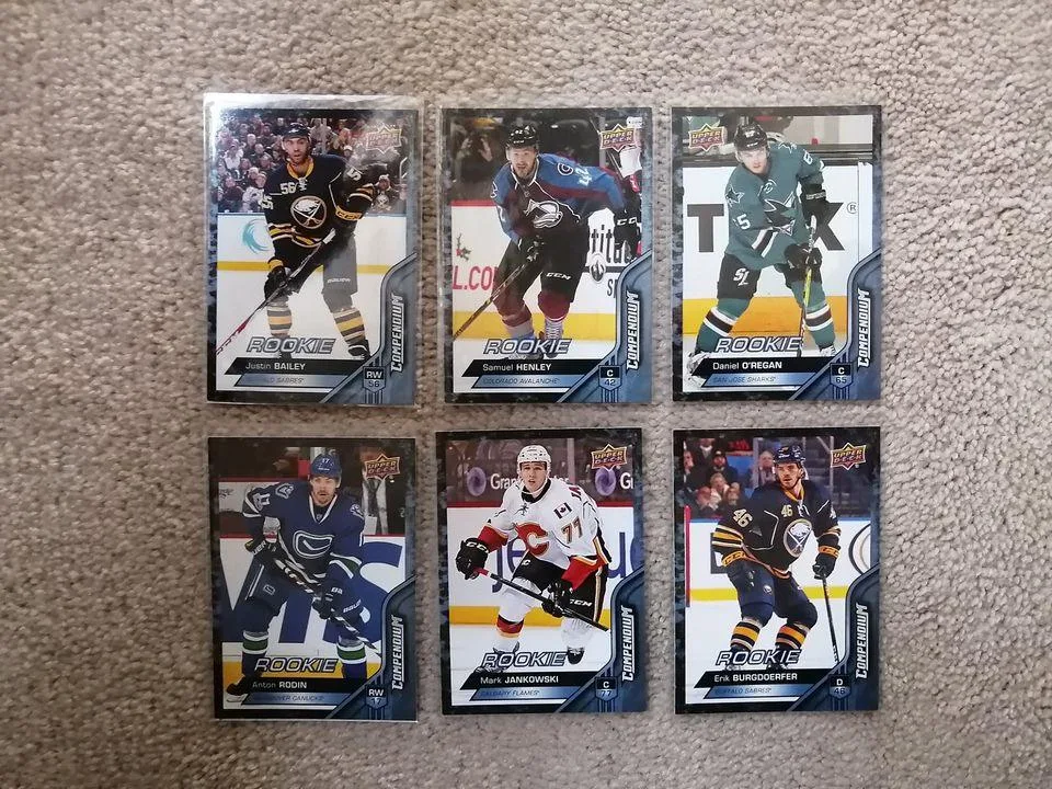 MINT RARE 2016-17 Upper Deck Compendium BLUE RC Rookie thumbnail