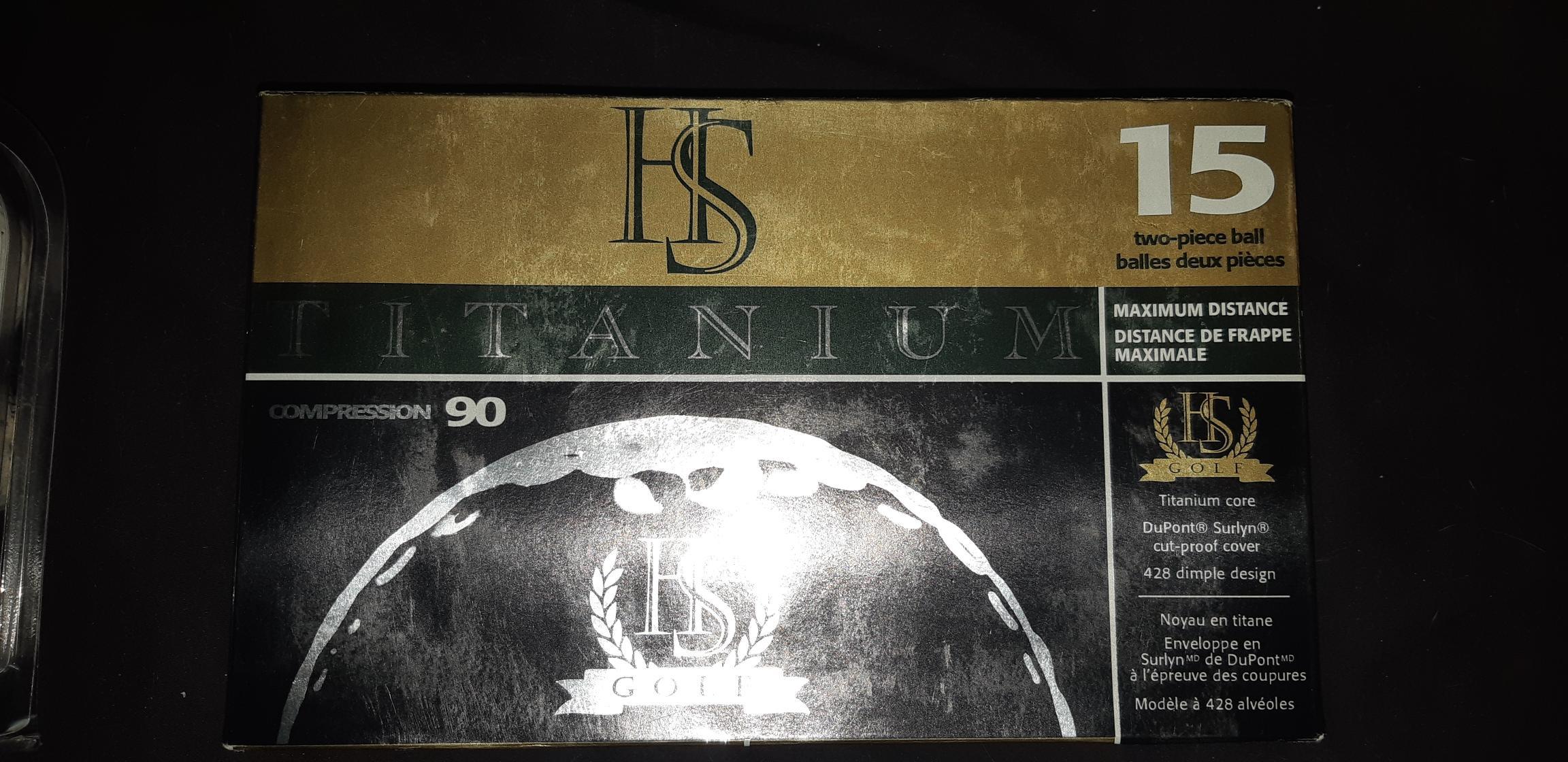 HS Titanium Golf Balls