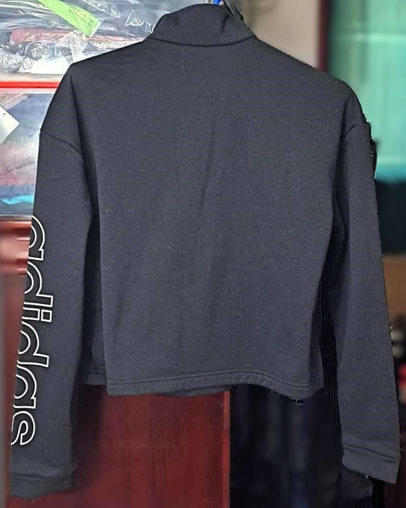 Adidas Cropped Quarter Zip Sweatshirt Made in Jordan - photo 3