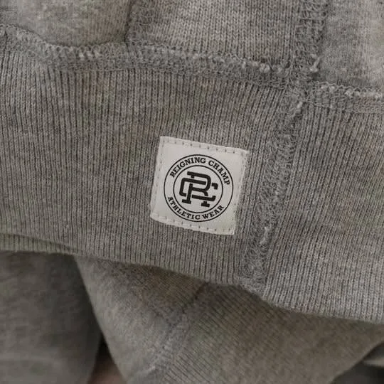 Reigning Champ Heather Grey Midweight Terry Hoodie - Medium image indicator(3)