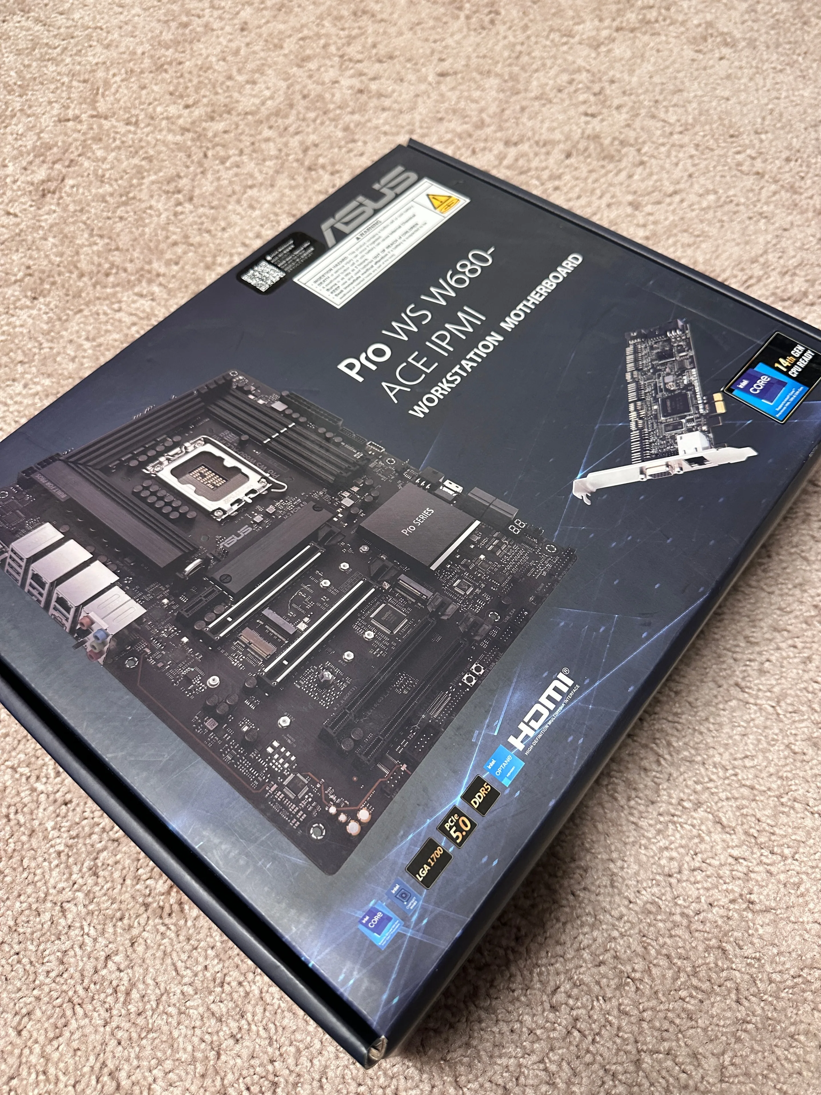 ASUS ProWS W680ACE IPMI Intel W680 LGA1700ATX Motherboard SEALED thumbnail
