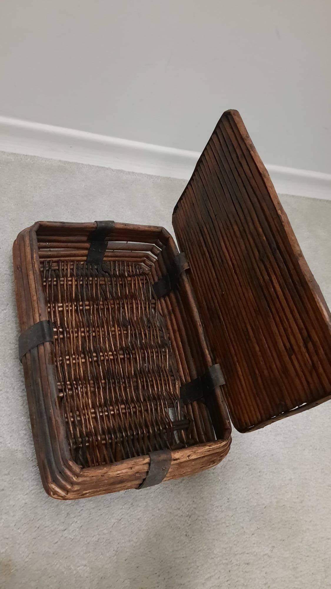 Bamboo rattan box with lid - photo 2