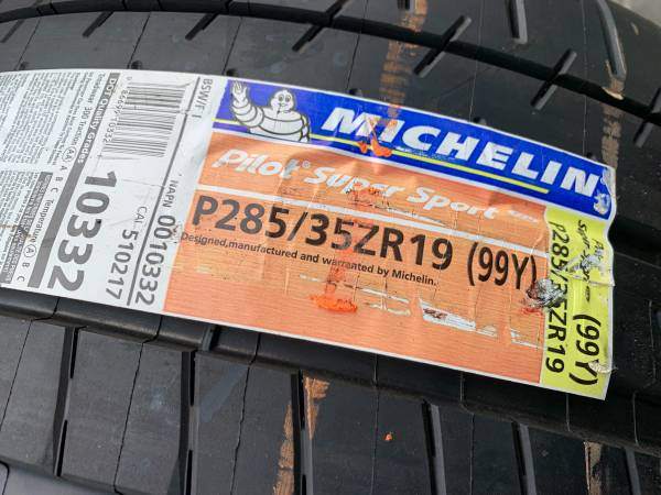 1 X single BRAND NEW 285/35/19 Michelin Pilot Super Sport ZP RFT - photo 3
