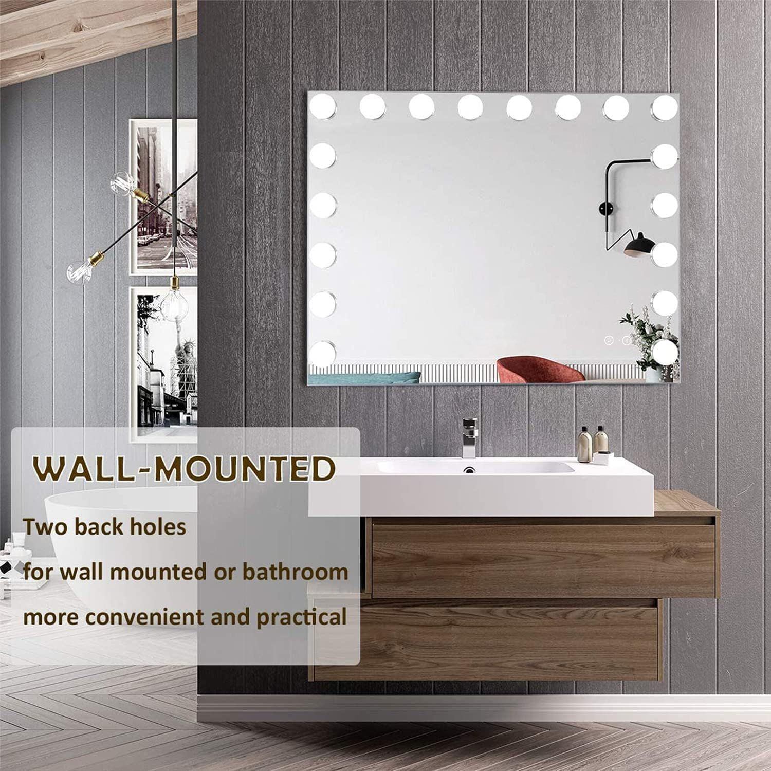 Fixer Upper! XL Hollywood Bluetooth Vanity Mirror (Lights Out) - photo 2