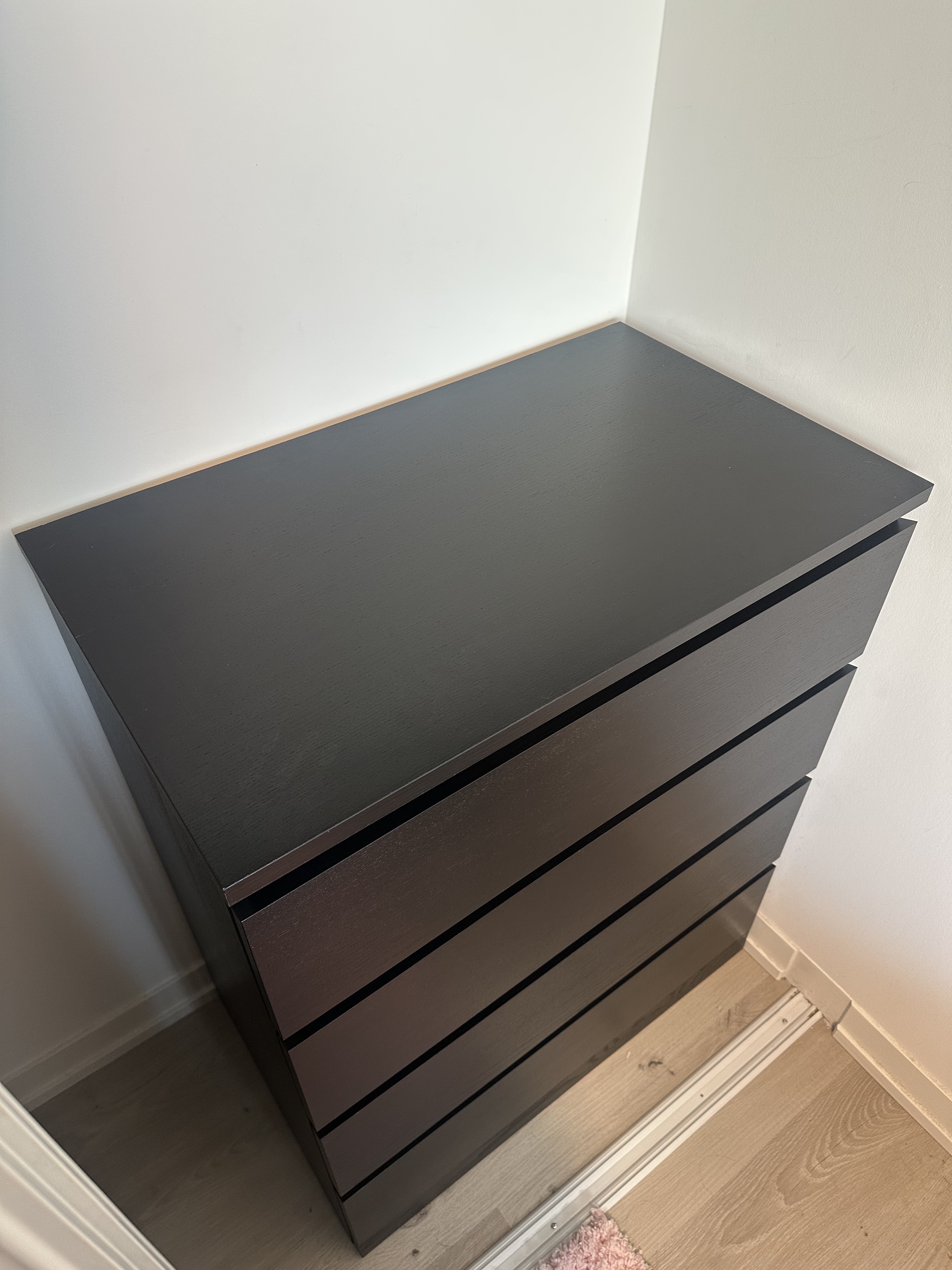 IKEA 4-Drawer Dresser – Black-Brown (Like New!) - photo 4