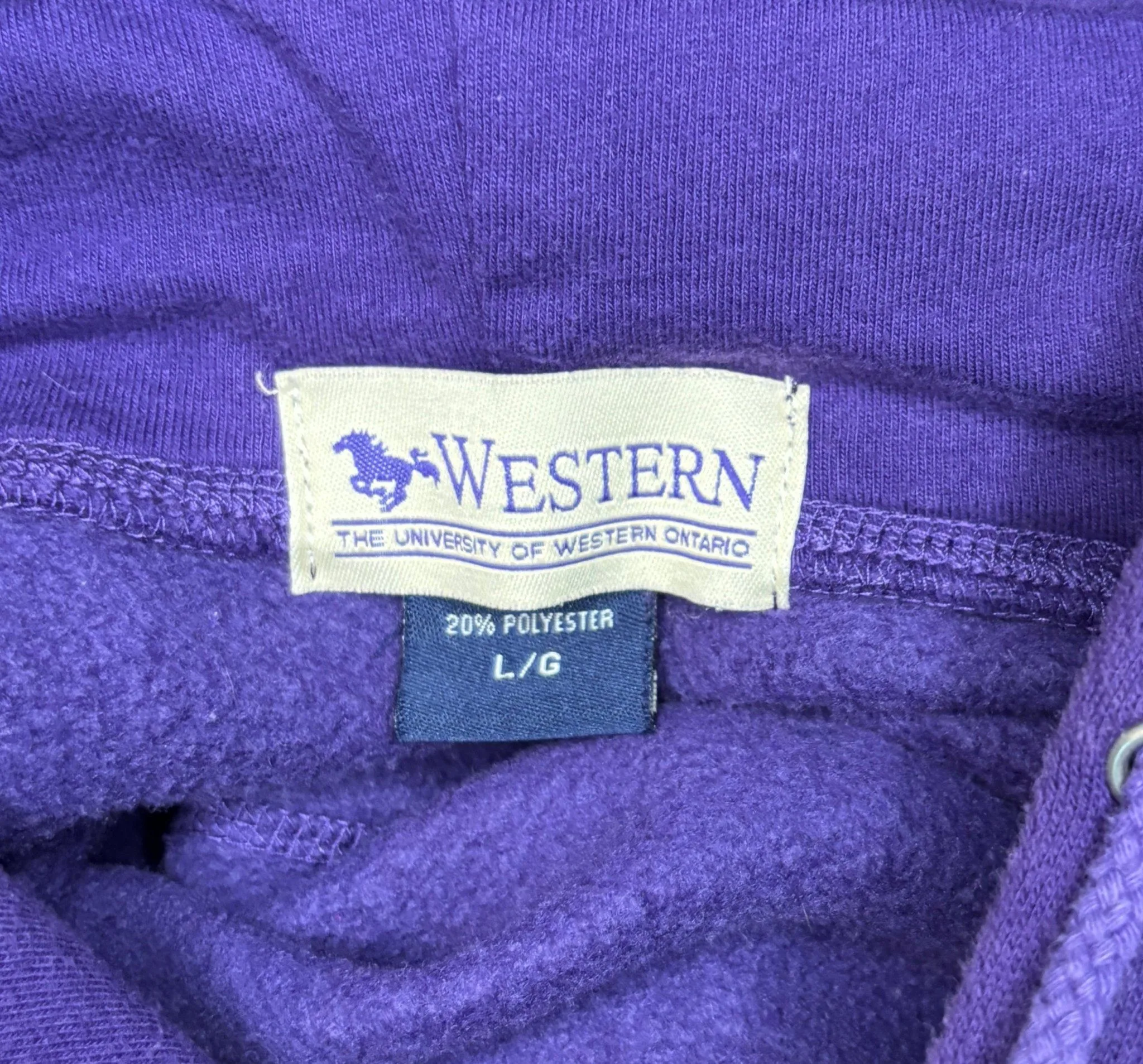 University of Western Ontario UWO Hoodie Sweatshirt Large image indicator(4)