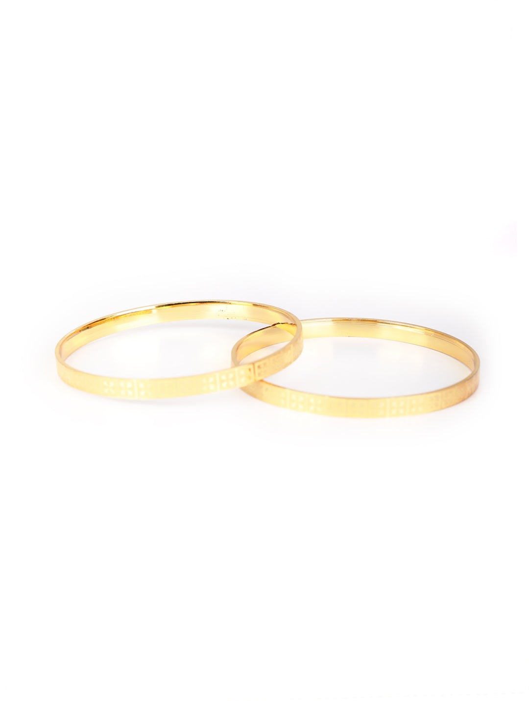 Premium Set of 2 Gold-Plated Bangles for Women - photo 3
