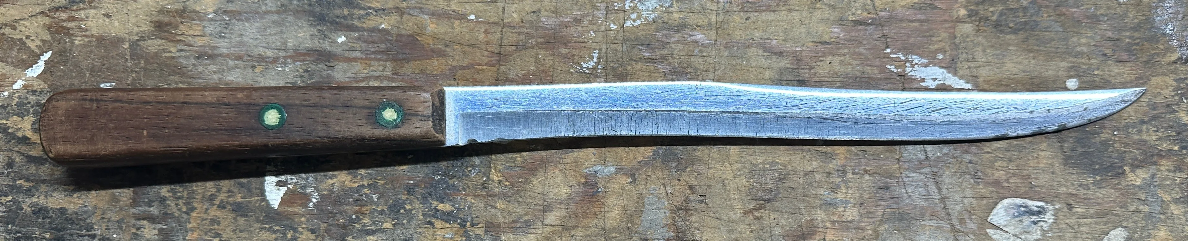 Vintage 12" Flint U.S.A. Vanadium Kitchen Knife. image indicator(3)