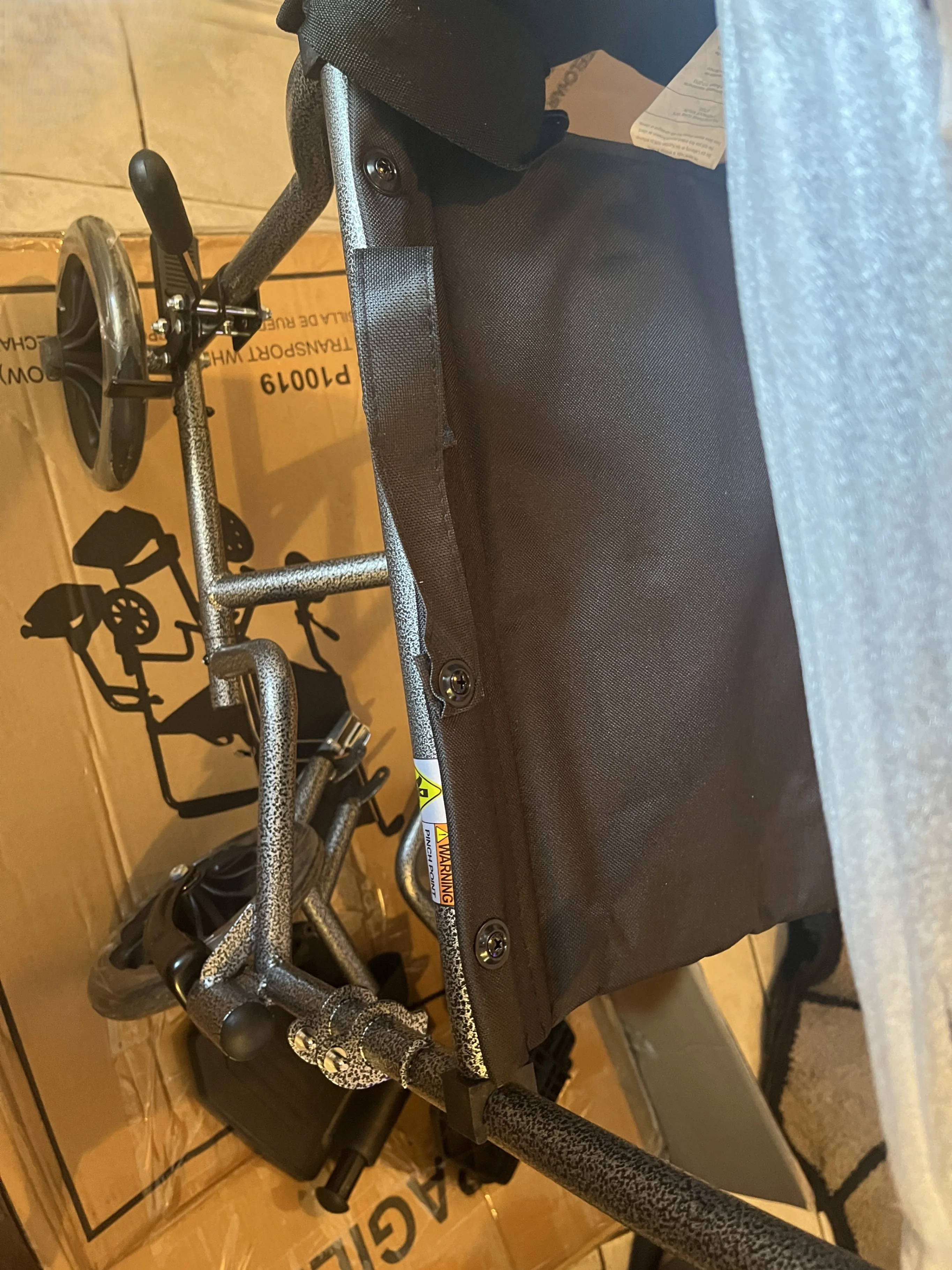 Foldable Transport Wheelchair for Seniors 15" Narrow Seat image indicator(10)