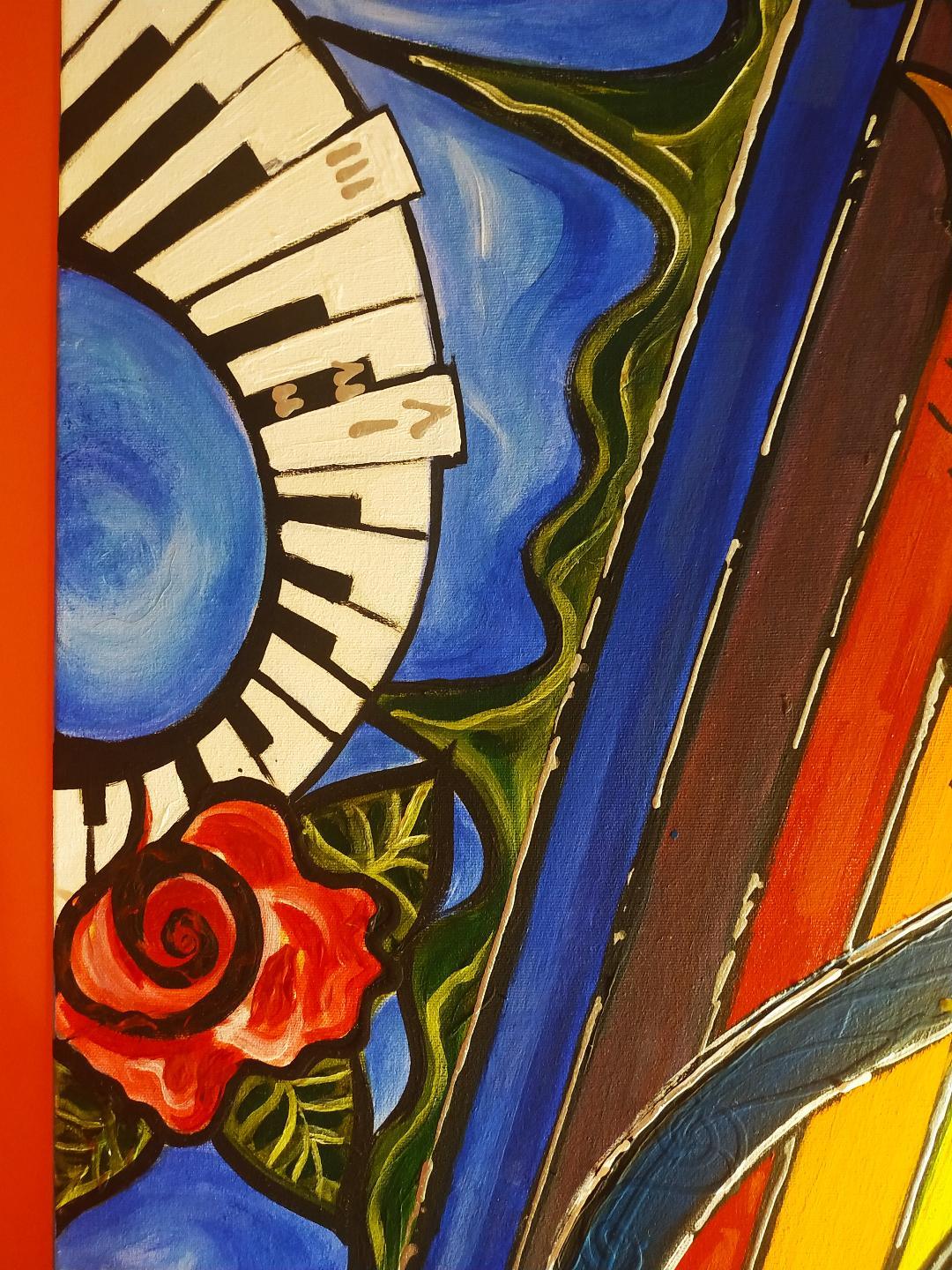Music Note Original Painting/Art(2 x 3 feet) - photo 2
