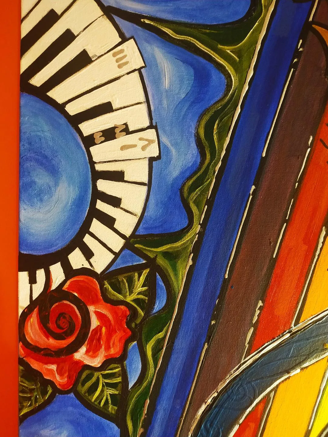 Music Note Original Painting/Art(2 x 3 feet) image indicator(2)