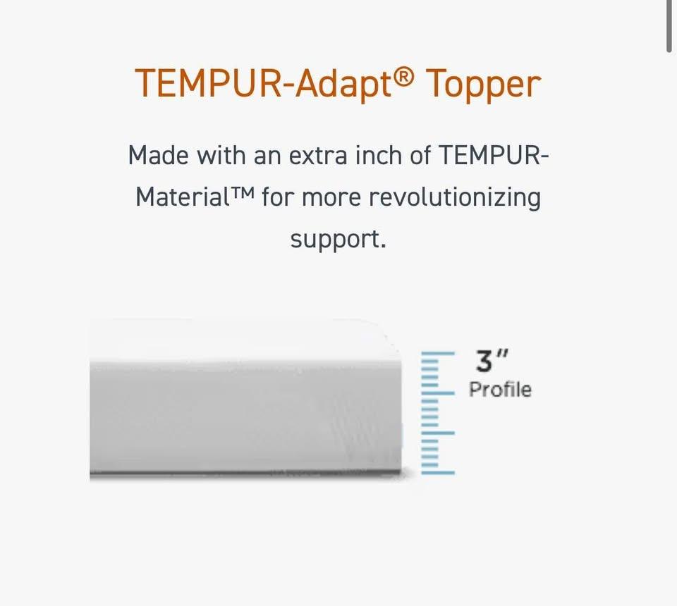 Tempur Adapt Topper (3 inch) Queen Size - photo 4
