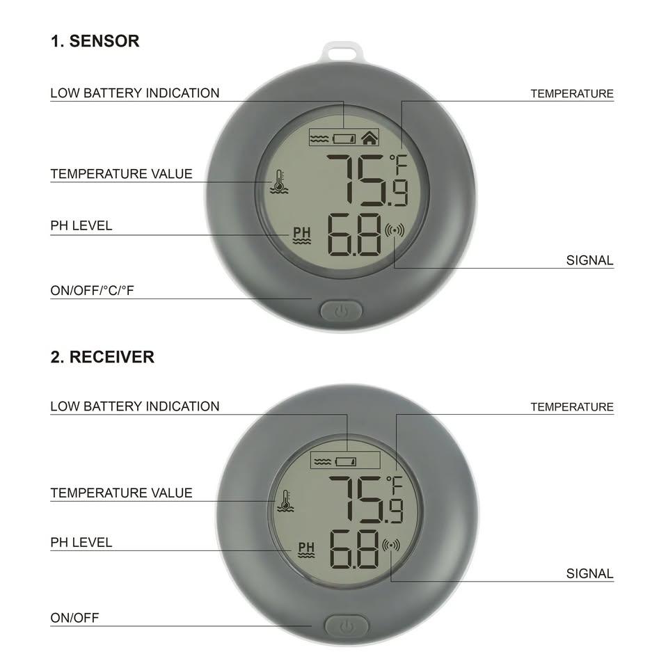 Mainstays 2-in-1 Multi-Function Wireless Pool Thermometer - photo 2