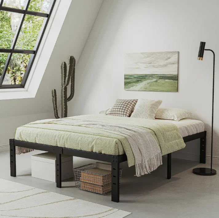 QFTIME 14" Full Metal Bed Frame with Steel Slats thumbnail