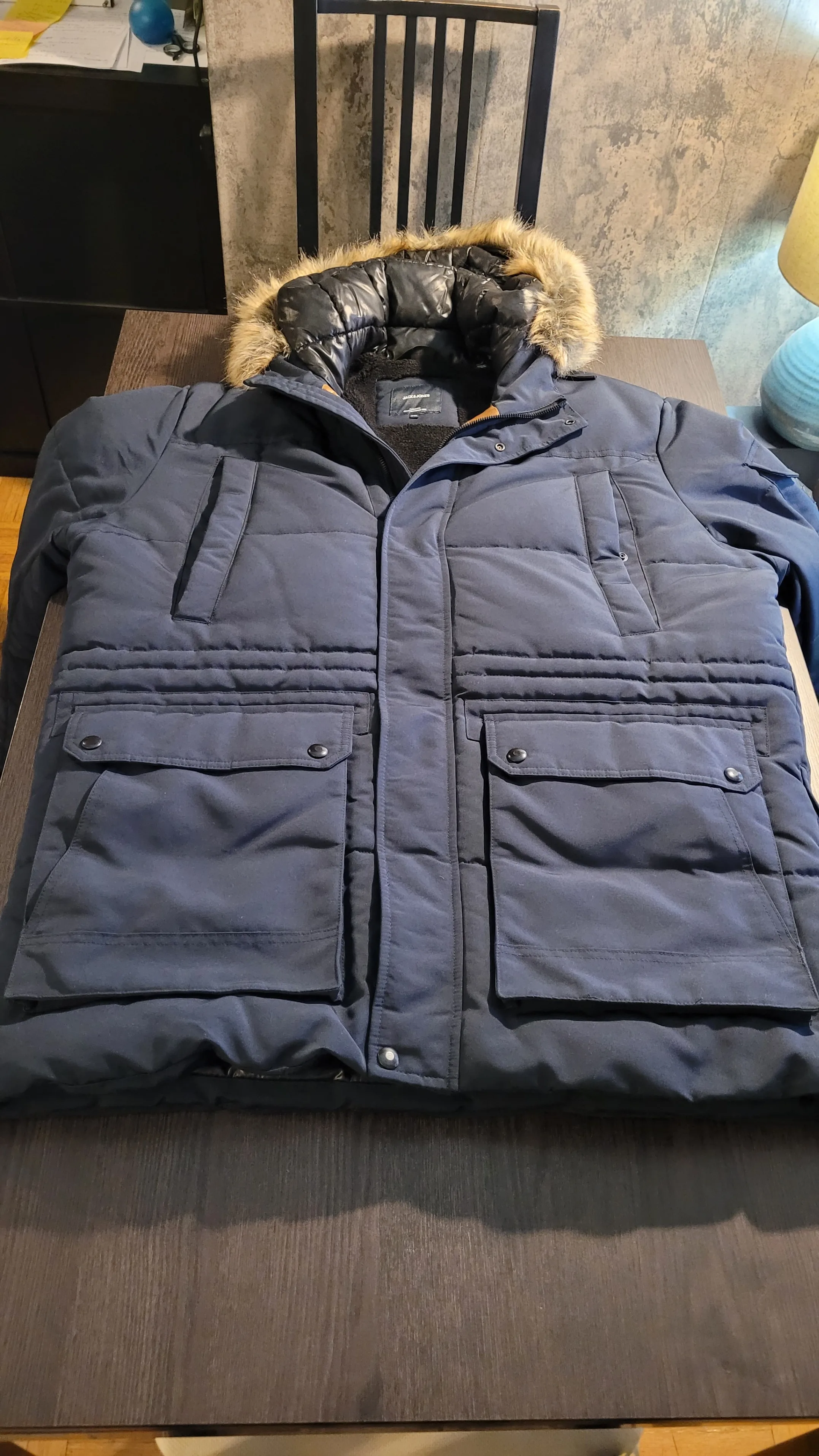 Jack & Jones Winter Jacket size XXL dark blue