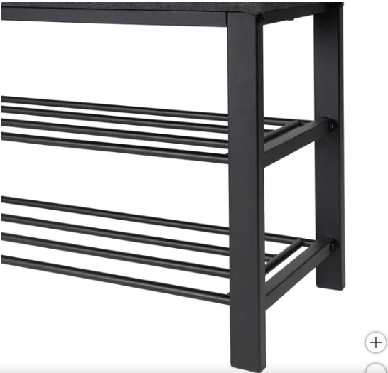 Neatfreak Fabric Upholstered Shoe Storage Bench - photo 2