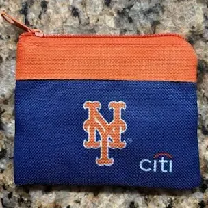 Citibank New York Mets Zippered Coin or Money Purse thumbnail