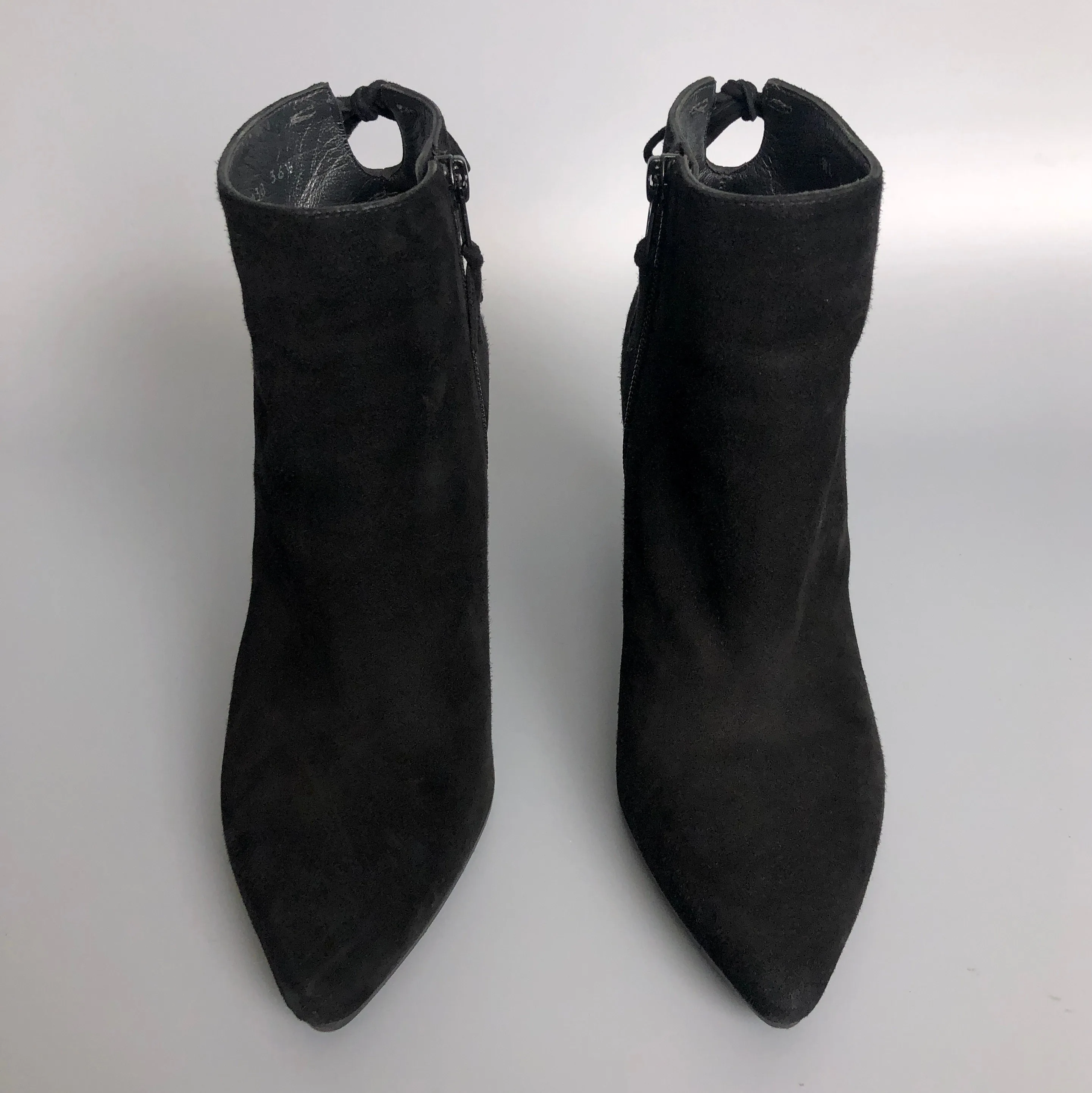 Wow! Stuart Weitzman Black Suede Ankle Boots image indicator(2)