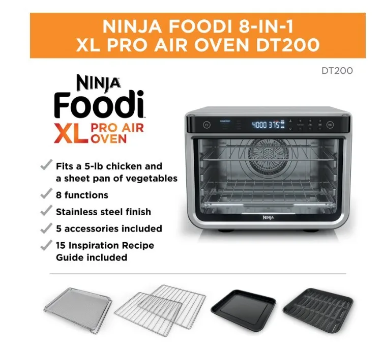 Share Ninja Foodi 8in1 XL Pro Air Fry, Counter Convection Oven image indicator(4)