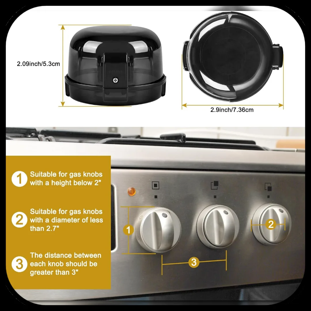 Stove Knob Covers for Child Safety image indicator(2)
