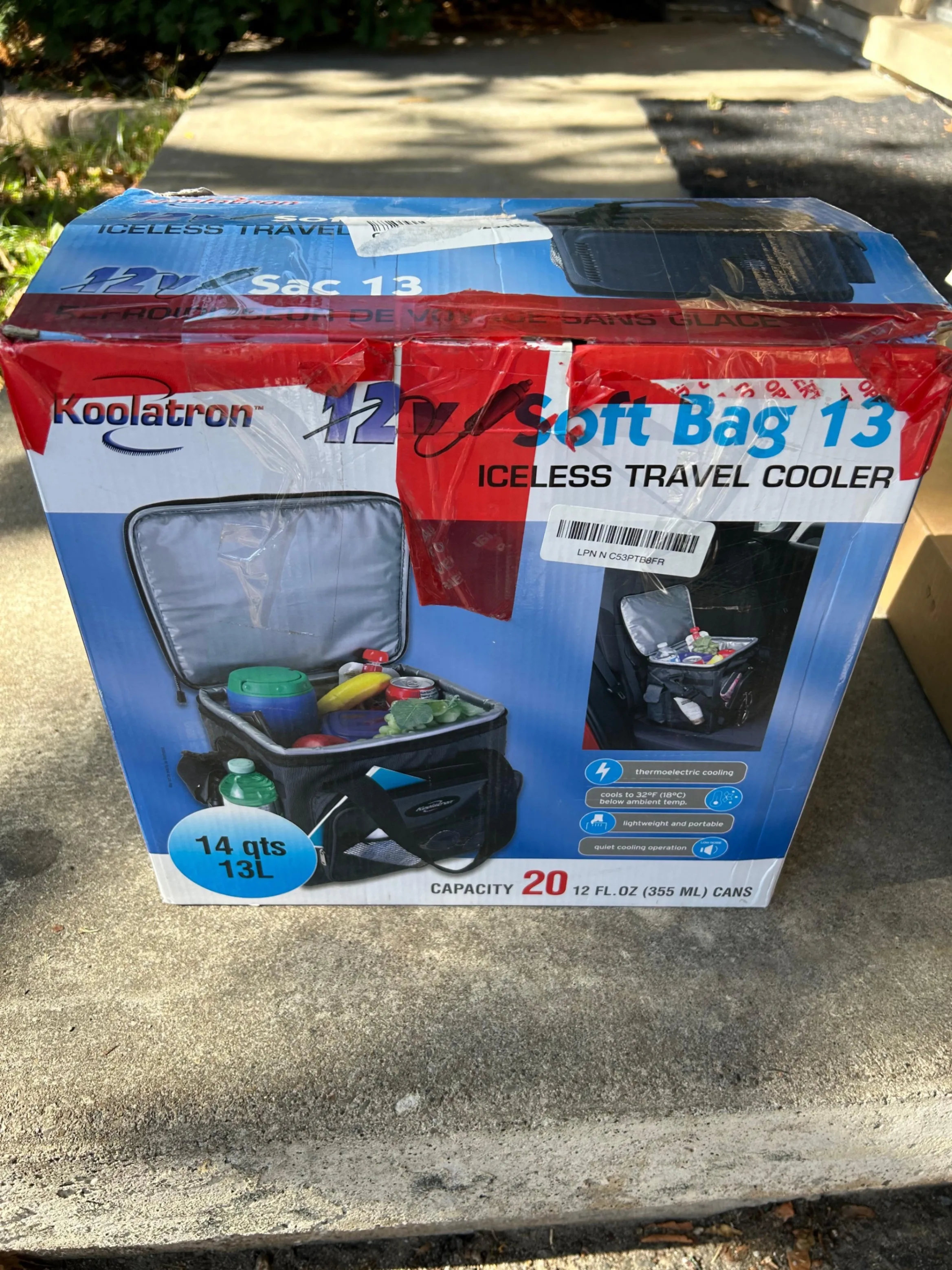 Koolatron 12V Soft-Sided Travel Cooler Bag – 13L (Holds 20 Cans) image indicator(2)