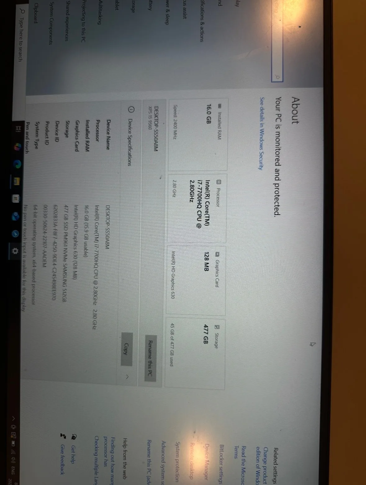 DELL XPS 15 9560 Laptop - i7 /  16GB RAM / 512GB image indicator(7)