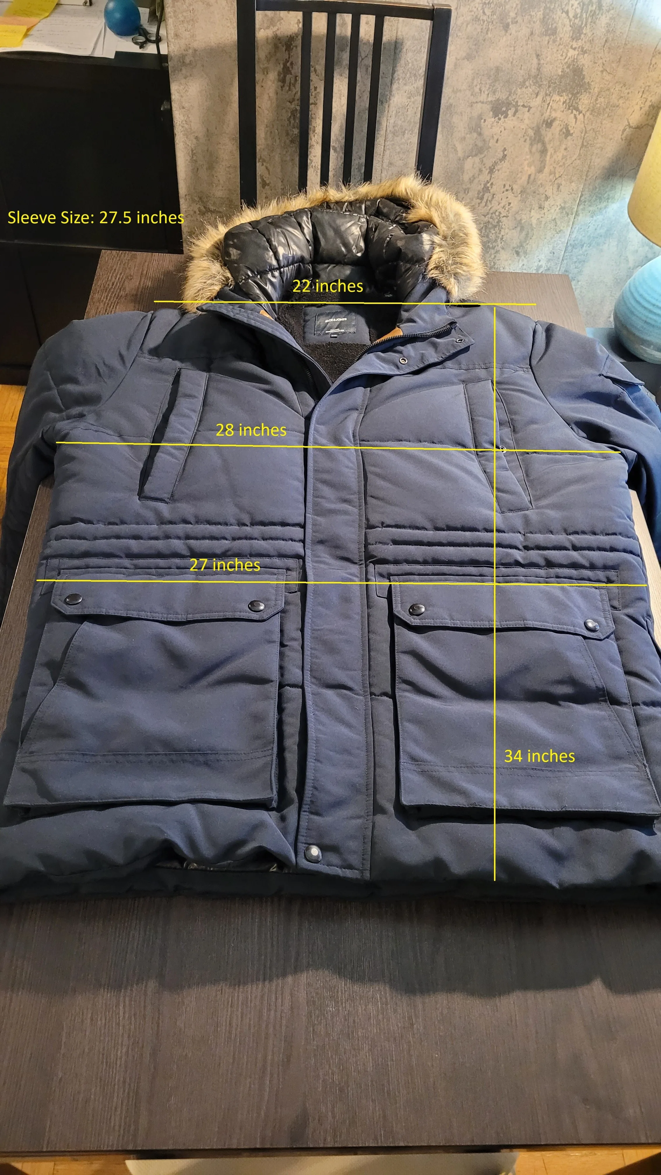 Jack & Jones Winter Jacket size XXL dark blue image indicator(7)