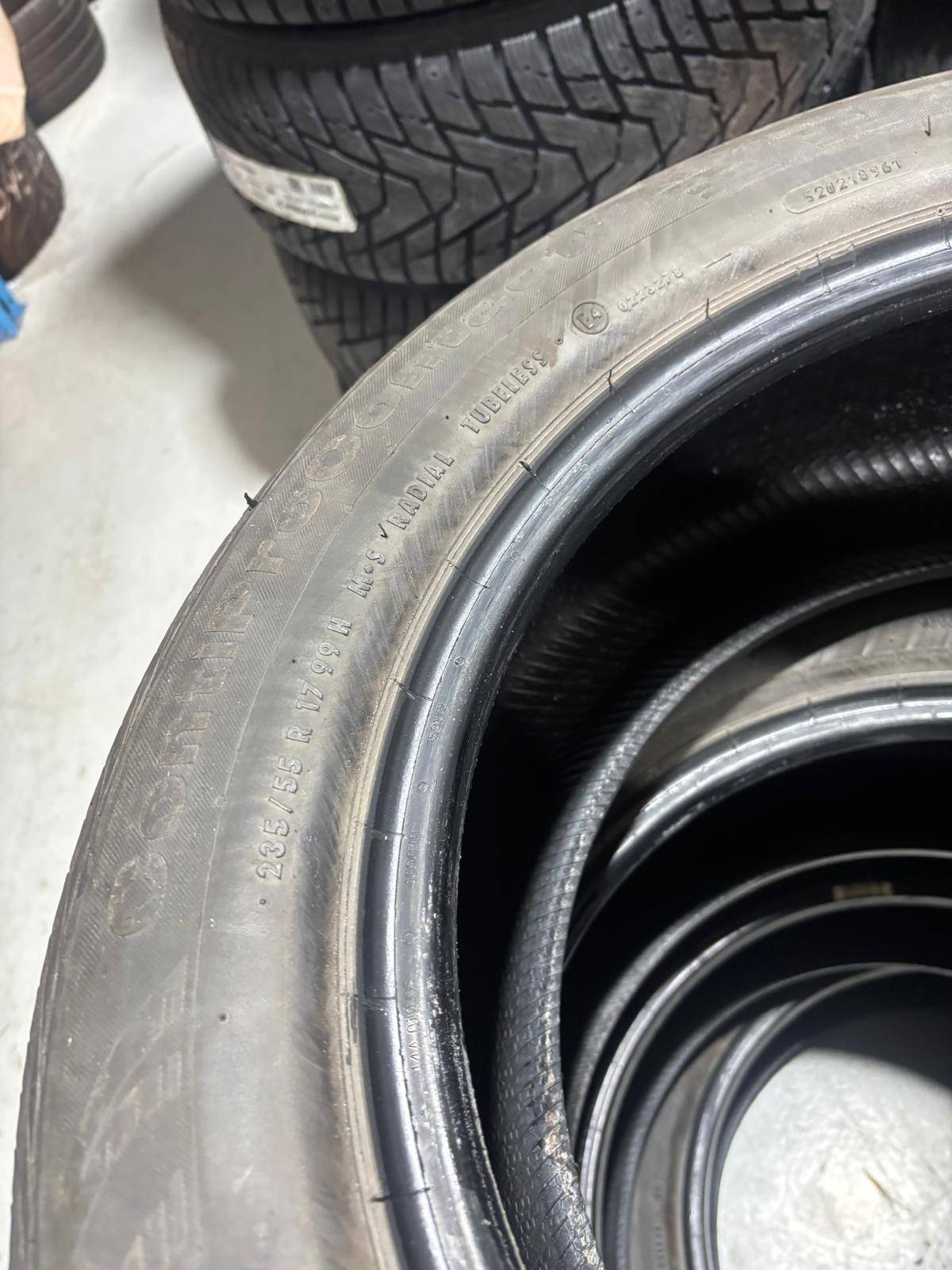 4 used 235/55/R17 Continental A/S–Escape/GLA/Tiguan/CTS/MKS - photo 2