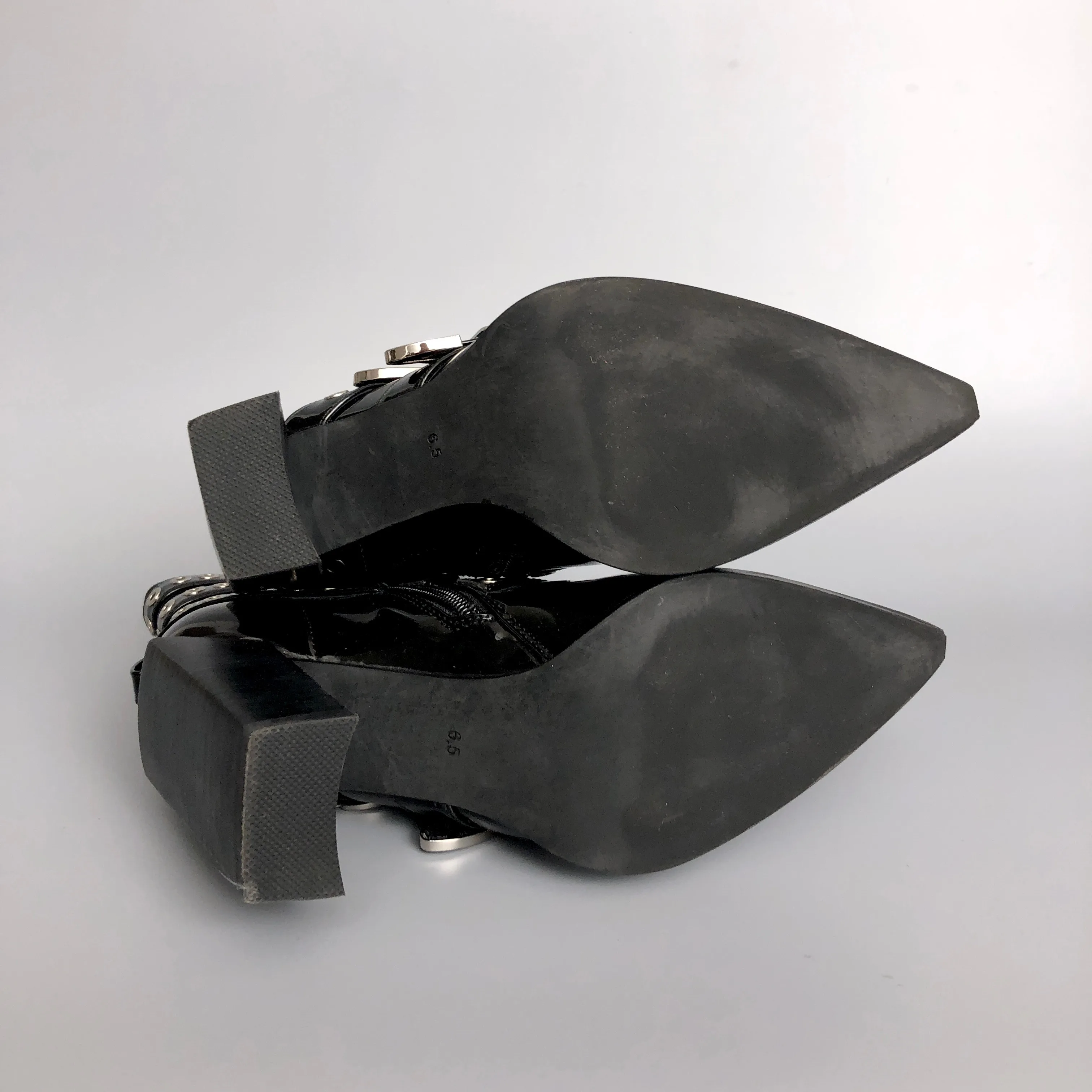 MSRP $295! B2 Faux Patent Leather Ankle Boots image indicator(7)