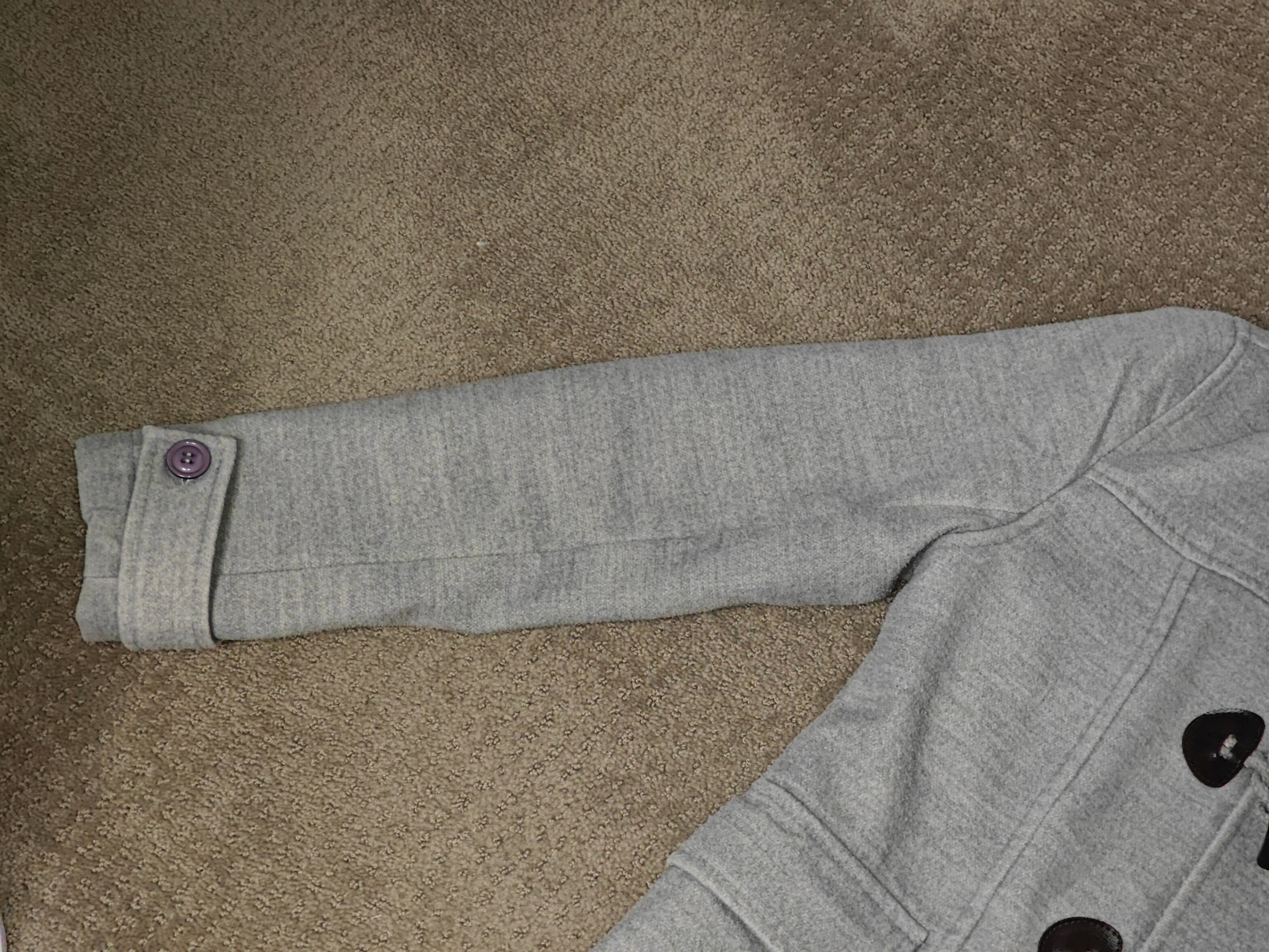 Kersh Women Grey Hooded Duffle Coat / Peacoat Jacket - Medium - photo 2