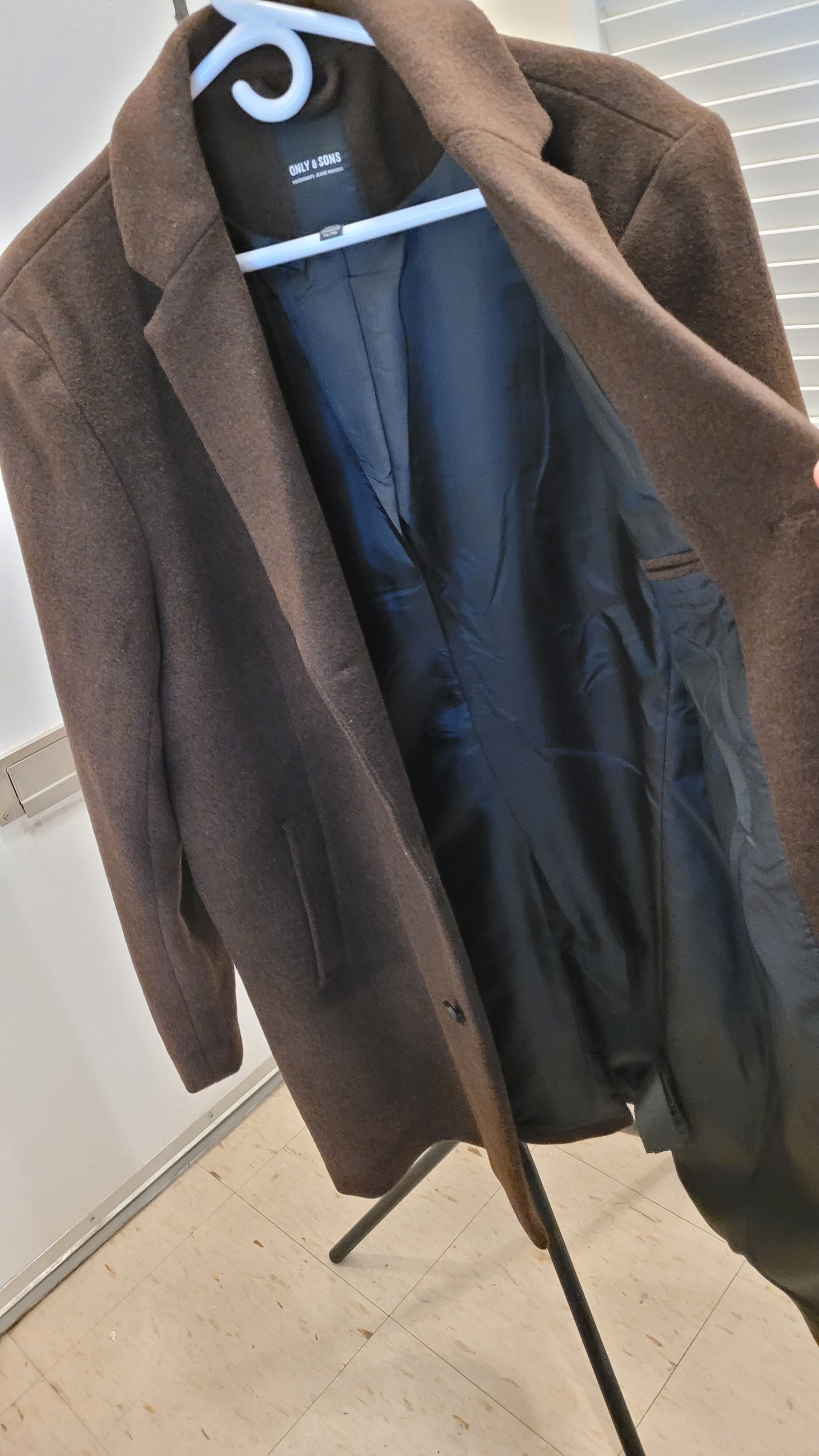 Only & Sons long winter coat size XL dark brown - photo 4
