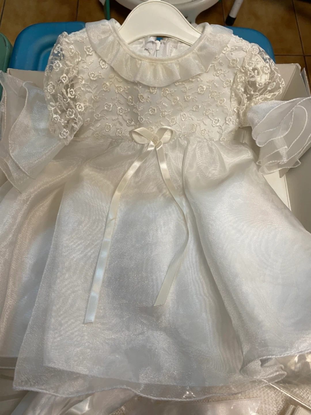 Baptism Girl Dress Baby Outfit with Shoes, Hat & More