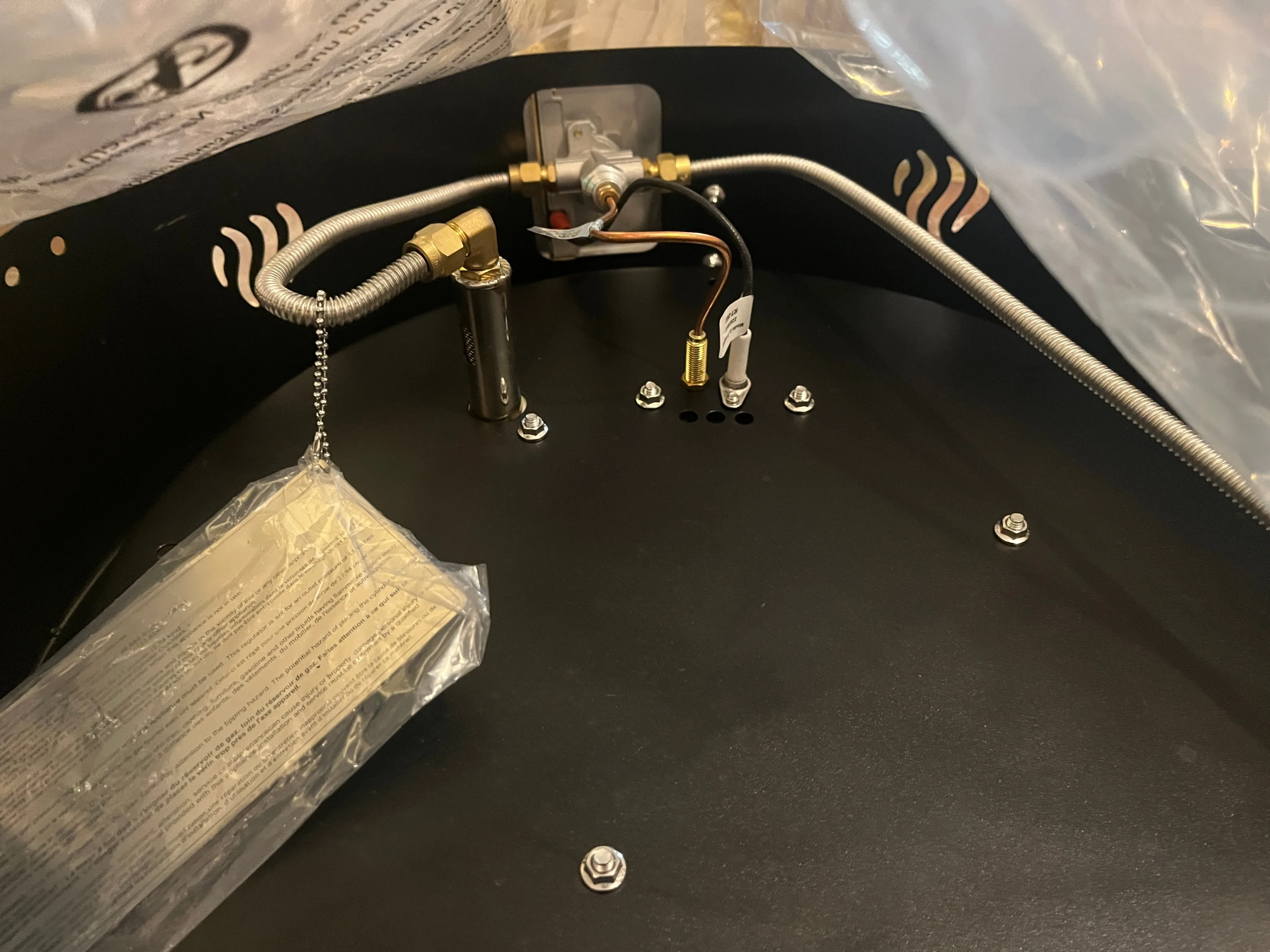 🔥 22" Portable Propane Fire Pit with Hose & Lava Rocks image indicator(8)