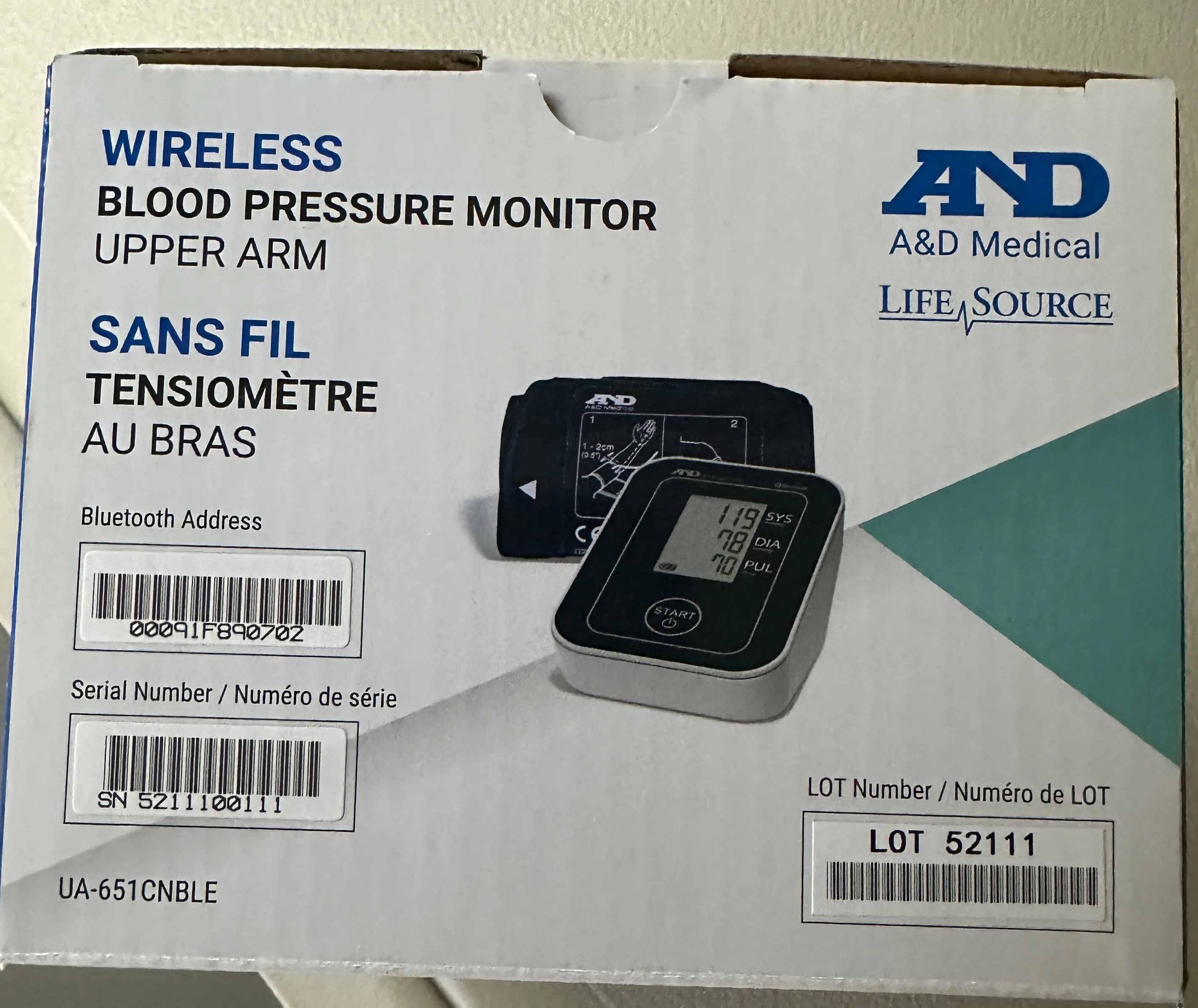 A&D Wireless Blood Pressure Monitor image indicator(4)